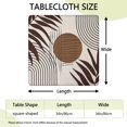 thumbnail image 2 of Fitted Floral Square Tablecloth 34x34 Inch with Elastic Edging, Bohemian Style Cover for Card Tables and Patio Dining, 2 of 6