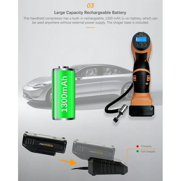 Car tyre pump battery operated deals
