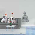 thumbnail image 2 of Esculturas de elefantes,Estatuas de elefantes,decoración del hogar,artesanías de cerámica,Figuras de elefantes familiares Adornos de escritorio,Estatua de mono,Estatua de Buda Mono para, 2 of 8
