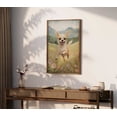 thumbnail image 2 of Chihuahua Print, Vintage Dog Decor, Running Dog Portrait, Dogs and Flowers, Printable Art for Chihuahua Lovers & Owners, 2 of 5