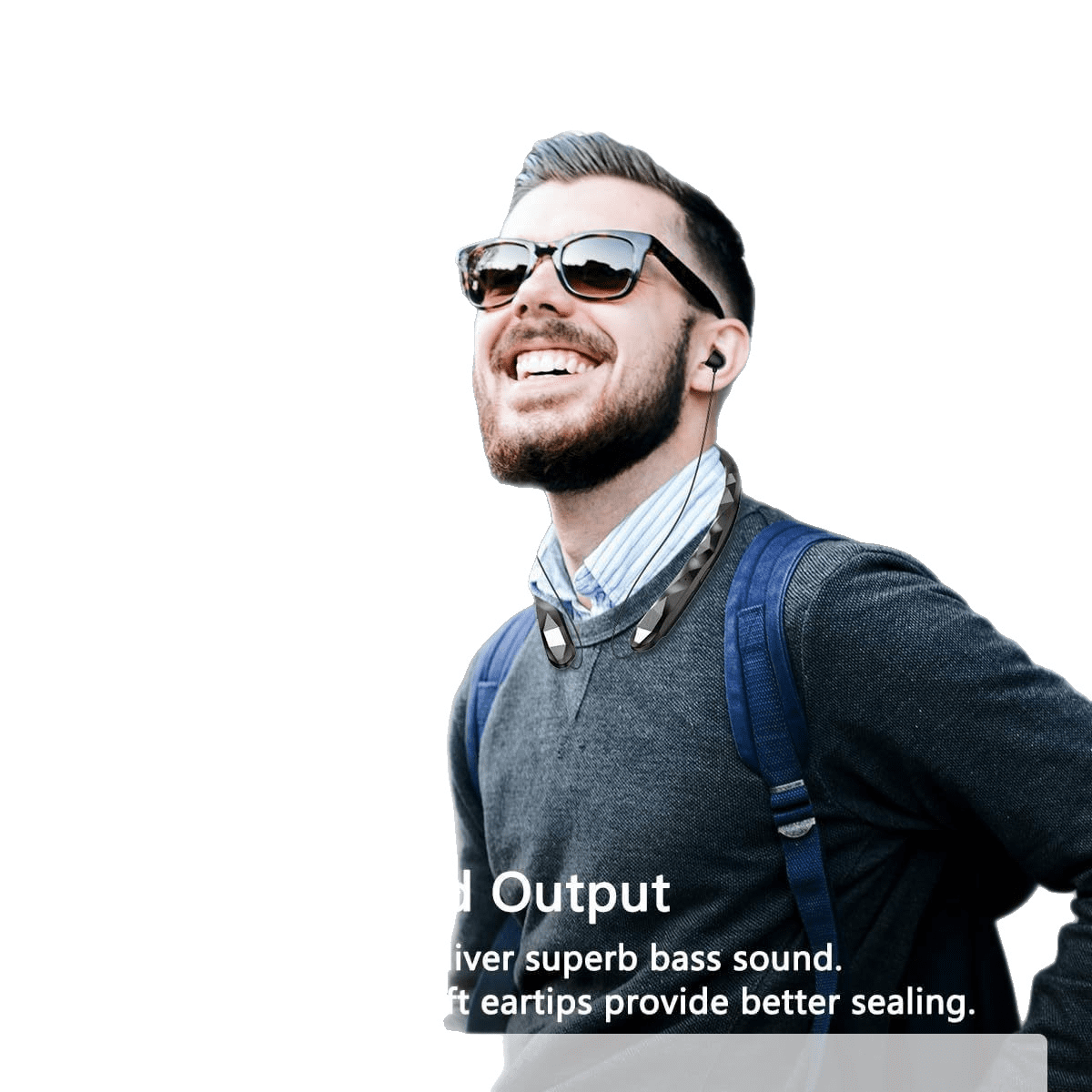 Long-Lasting Bluetooth Neckband Sports Running Wireless Earphones BBH-919 Stereo Sound Call Function Voice Control Music Support