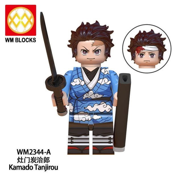 Demon Slayer Anime Muzan Tanjirou Nezuko Juguete De Acción Zenitsu Giyuu Construcción Minifiguras Figuras Juguetes