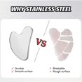 thumbnail image 4 of Herramientas faciales Gua Sha TelKeen de acero inoxidable antienvejecimiento, 4 of 7