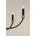 thumbnail image 4 of Maxim 11375BKAB 26 in. Charlton 5 Light Black & Antique Brass Chandelier Ceiling Light, 4 of 5