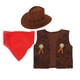 thumbnail image 2 of ColoMX 1 conjunto de atuendo de vaquera para niño pequeño: accesorios clásicos del oeste - Traje de vaquero para niño - Para fiestas de cumpleaños de Halloween y diversión de disfraces, 2 of 7