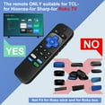 thumbnail image 5 of Replacement Remote Control for Roku TV, Compatible for TCL Roku/Element Roku/Westinghouse Roku /Insignia Roku/JVC Roku/Onn Roku/Philips Roku/RCA Roku/Sharp Roku/Sanyo Roku Series Smart TV, 5 of 8