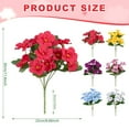 thumbnail image 2 of 1 Pcs Artificial Flower, Spring Summer Decor Pink Artificial Tropical Flowers Realistic UV Resistant Silk Hibiscus Flowers for Outside Planter Front Door Porch Patio, 2 of 9