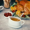thumbnail image 3 of Kook Gravy Boat and Saucer with Spoon, 23.8 oz, White, 3 of 5