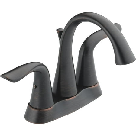 Delta Faucet 2538-MPU-DST Lahara Centerset Bathroom Faucet with Pop-Up Drain Assembly - - Venetian Bronze