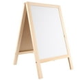 Double Sided Children's Chalk Board and Whiteboard Set Educational