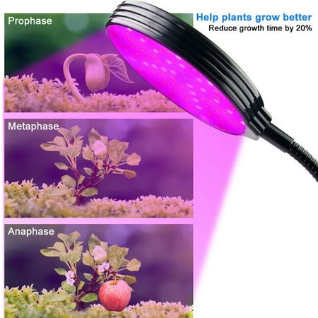 Led Grow Light Plant Growing Lamp Lights With Clip For Indoor Plants 1 2 3 Heads Walmart Canada