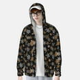 thumbnail image 2 of Gaeub White And Yellow Snowflakes Men's and Women's UPF 50+ Long-Sleeved Sun Protection Clothing, Fishing Shirt Long Sleeve Zip-Medium, 2 of 7