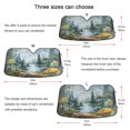 thumbnail image 5 of ALAZA Watercolor Forest Windshield Sun Shade Car Foldable Sun Visor Block UV Rays Protector 53"x23.5", 5 of 8