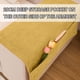 thumbnail image 4 of Fundas de poliéster para reposabrazos de sofá con 3 bolsillos | Protectores de reposabrazos antideslizantes y lavables para sofás y sillones reclinables | 70 x 110 cm en beige, amarillo, naranja,, 4 of 7