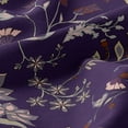 thumbnail image 6 of Sweet Jojo Designs Boho Floral Wildflower Plum Purple Girl Fabric Shower Curtain, 6 of 6