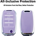 thumbnail image 3 of Key Fob Cover Compatible with Kia Sorento Sportage Rio Soul Forte Optima Carens Picanto Keychain Case Holder Protector,Purple, 3 of 7