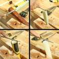 thumbnail image 2 of Juego De Herramientas De Escofina De Madera De 12 Piezas Herramienta De Pulido De Madera Portátil De Acero De Aleación Con Bolsa De Almacenamiento Y Cepillo Juego De Manijas Ergonómicas De Yuarrent TO003175-00, 2 of 7