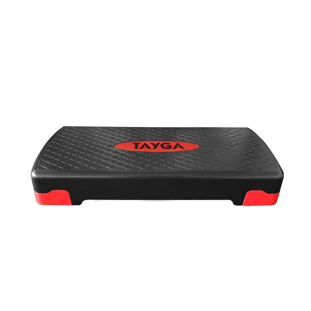 Banco Step Tayga para Aerobics Rojo Antideslizante.