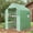 Green#4, variant on Outdoor Lighting Outsunny 4.6' x 4.7' Portable Greenhouse, Water/UV Resistant Walk-In Small Outdoor Greenhouse with 2 Tier U-Shaped Flower Rack Shelves, Roll Up Door & Windows, Green,Outdoor String L