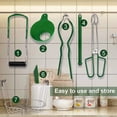 thumbnail image 3 of DIY. STORE 7 in 1 Canning Kit Include Steamer Rack,Canning Funnel,Jar Lifter,Wrench, Tongs,Lid Lifter/Bubble Remover Tool.Suitable for Easy Learning and Making of Household Mason Canning (Green), 3 of 7
