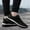 L-Black, variant on 2025 Ladies Fashion Breathable Mesh Sneaker Sandals for Women Chunky Knitted Lace Up Flat Work Women's Max Cushioning Wide Sneaker Bottomed Casual Sports Shoes