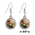 thumbnail image 4 of Bear Eagle Cougar Wolf Racoon Deer Animals Novelty Dangling Drop Charm Earrings, 4 of 5