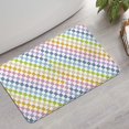 thumbnail image 2 of Colorful Checkerboard Pattern Bathroom Rugs Mat,Non Slip Microfiber Bathroom Rug,Rubber Backing,Soft Bathroom Mats for Bathroom Floor,Tub and Shower,17x27in(43x68cm), 2 of 4