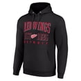 thumbnail image 2 of Men's Starter Black Detroit Red Wings Retro Graphic Pullover Hoodie, 2 of 3