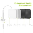 thumbnail image 2 of Electrode Patches for TENS Unit - (2"x2") Replacement Pads Upgraded Self-Adhesive Electrodes Pads with 0.2mm Connector, Skin-Friendly Design 20Pcs, 2 of 10