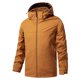 thumbnail image 1 of Ceisia Relaxed Fit Men's Fleece-Lined Hooded Windproof Waterproof Jacket Gift, 1 of 6