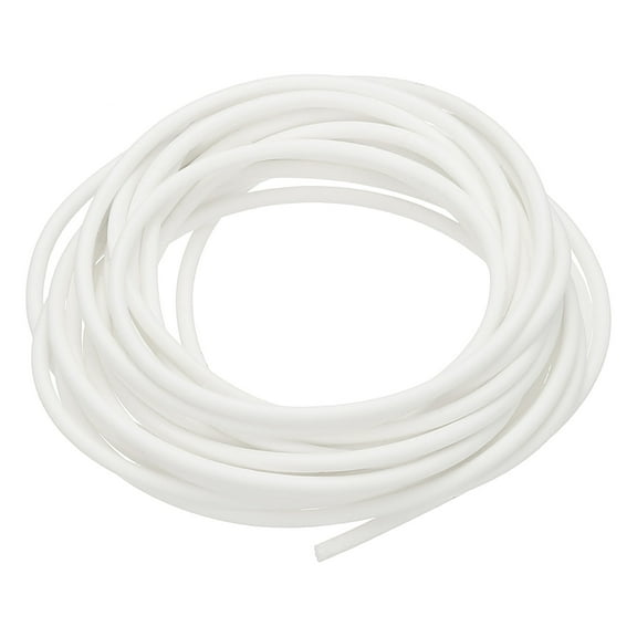 Uxcell Silicone Foam Seal Strip, 9.8FT 0.06"Dia Round High Density Solid Sponge Rubber Weather Stripping Cord, White