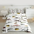 thumbnail image 2 of Homewish Bass Big Fish Full Size Comforter Sets,Rustic Farmhouse Cabin Bedding Comforter Set,Hunting And Fishing Bedding Sets For Boys Kids,Ultra Soft Home Decor Reversible,3 Pieces, 2 of 8