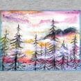 thumbnail image 3 of CafePress - Landscape, Colorful Art! Long Sleeve T Shirt - Womens Baseball Tee, 3 of 4