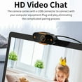 thumbnail image 5 of USB Computer Webcam Camera 4K-480P HD Auto  Webcam CMOS PC Camera with Mic for Video Calling Network Teaching Meeting, 5 of 7