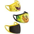 thumbnail image 3 of Spongebob Squarepants Smile 4 Pack Reusable Face Masks w/ Pink Neck Strap, 3 of 6