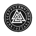 thumbnail image 3 of Viking Odin Valknut Runes Housse de Roue de Rechange pour Mitsubishi Pajero Norde Valhalla RV SUV Remorque Accessoires de Véhicule, 3 of 5