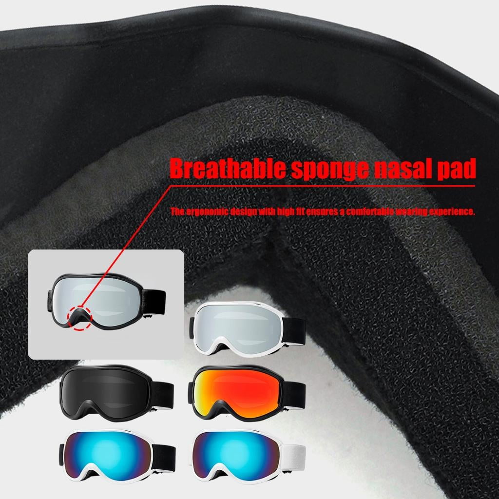 Ski Goggles Wide View Double Layer Snowboard Goggles for Women Men Cycling Outdoor Sport Fog Resistant Skiing Glasses