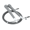 grey, variant on Plastic Handle Wire Rope Skipping Adult Sports Student Fitness Equipment Rope Skipping - black