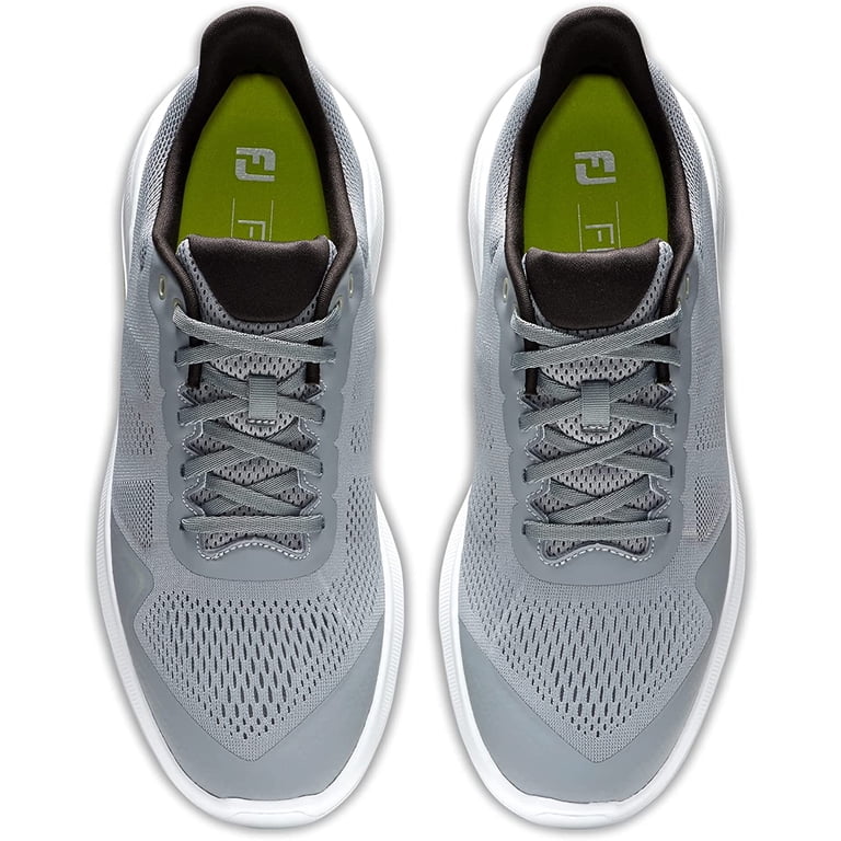 FootJoy Flex Mens Spikeless Golf Shoes Grey Lime Green Mesh 56142 Size 13 M FootJoy Flex Golf Shoes - Grey/Lime | Golf Direct Now  main image 4