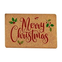 CuiLiyq Merry Christmas Door Mats, Non Slip Doormat Printed Xmas Tree, for Christmas Indoor Outdoor Bathroom Porch Decoration (23.6" x 15.7")
