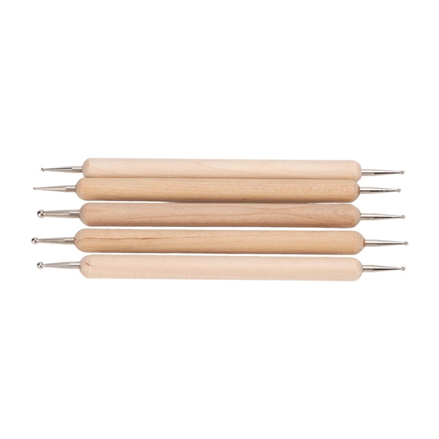 5 Pcs Double End Embossing Stylus Tools, Nail Art Dotting Tools Scoring Tracing Pen For Pottery Clay Craft Nail Art Design Transfer Paper Mandala Drawing Rock Painting