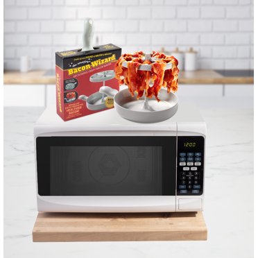 Bacon Wizard Microwave Bacon Maker - Crispy Bacon Cooker With Grill Marks