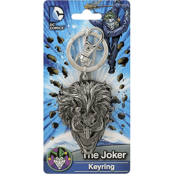 DC The Joker Head Pewter Key Ring