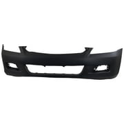 Front BUMPER COVER Compatible For HONDA ACCORD 2006-2007 Primed with Fog Light Holes - CAPA