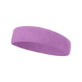thumbnail image 2 of KLOY2K Workout Headbands for Women - Elastic Wide Sweatband, Sweat-Wicking Breathable Fabric for Yoga Gym Fitness Running Tennis Cycling, Comfortable for Travel & Daily Sports Use,Purple,One Size, 2 of 4
