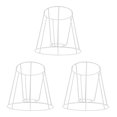 thumbnail image 1 of Advancent Lamp Shade Frame Chandelier Cover Bracket Room Living Home for Teahouse Type1 NO1, 1 of 1