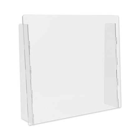 UPC: 0079916023571 | deflecto Counter Top Barrier with Full Shield  27  x 6  x 23.75   Polycarbonate  Clear  2/Carton -DEFPBCTPC2724F