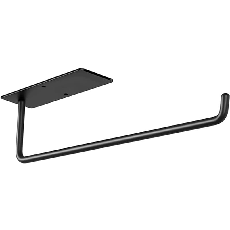 Black Kitchen Tissue Holder Under Adhesive