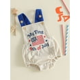 thumbnail image 5 of Jamsmile Newborn Boys Rompers Summer Independence Day Embroidery Corduroy Romper Bodysuits 4th Of July Infant Clothing Sets, 5 of 8