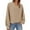 *Beige, variant on ClodeEU Women's V-Neck Sweatshirt，Solid Color Loose Long Sleeve Sweatshirt Top Beige,Womens Plus L